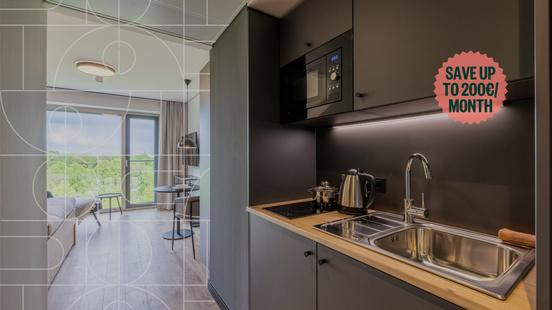 The Base coliving apartment Munich with furnished interior