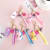 4 Charms Keychain - Unicorn - Assorted - Single Piece