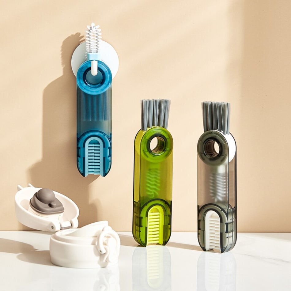 Bottle Lid Cleaning Brush 3 In 1 Assorted Single Piece PropShop24