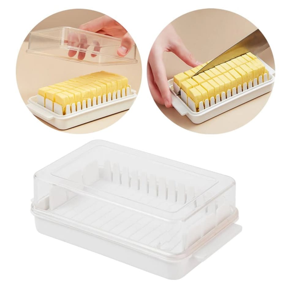 Creative Butter Cutter Box With Transparent Cover - Keep Your