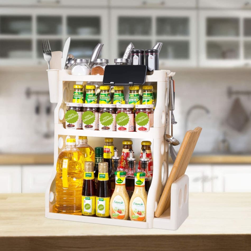 Kitchen Storage Single Spice Rack Kitchen Storage Rack Plastic