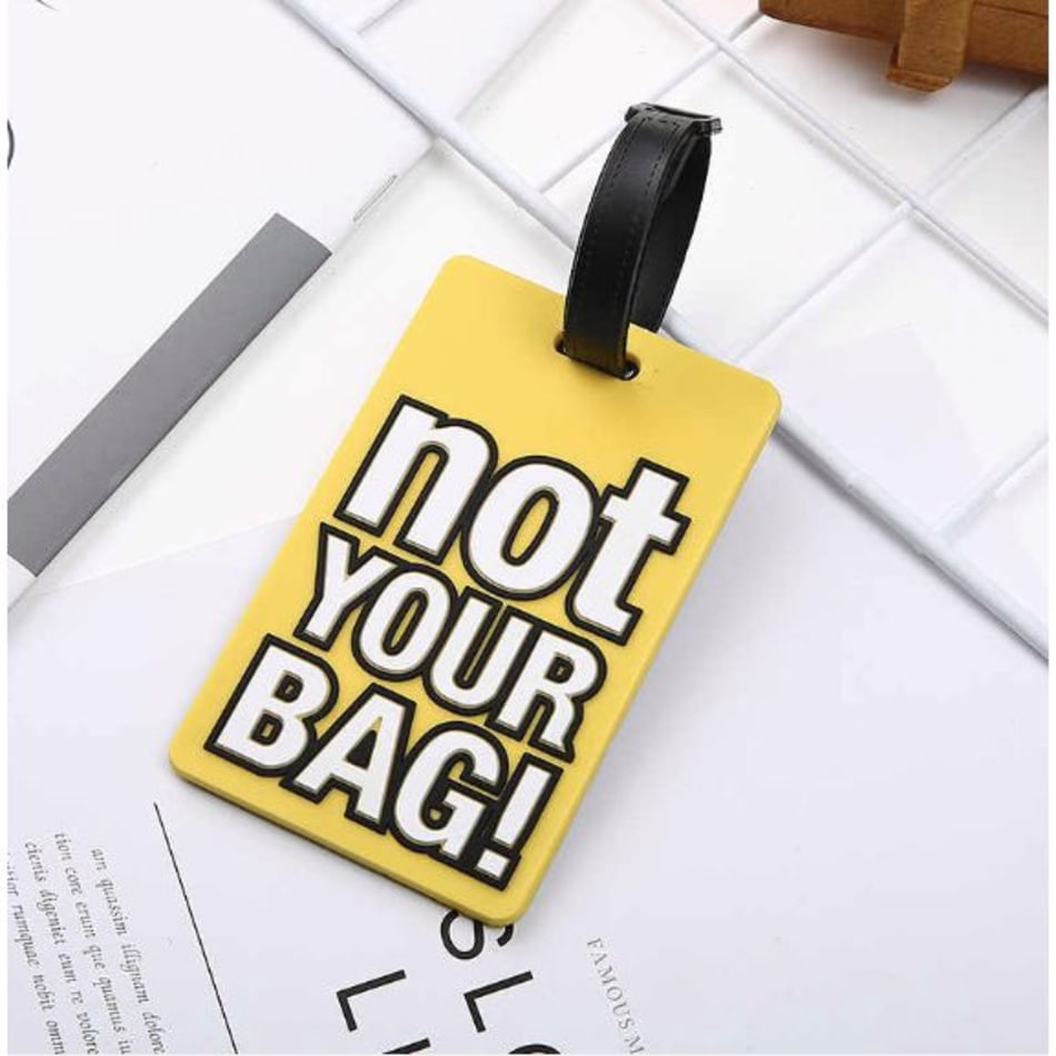 Not your bag luggage sale tags