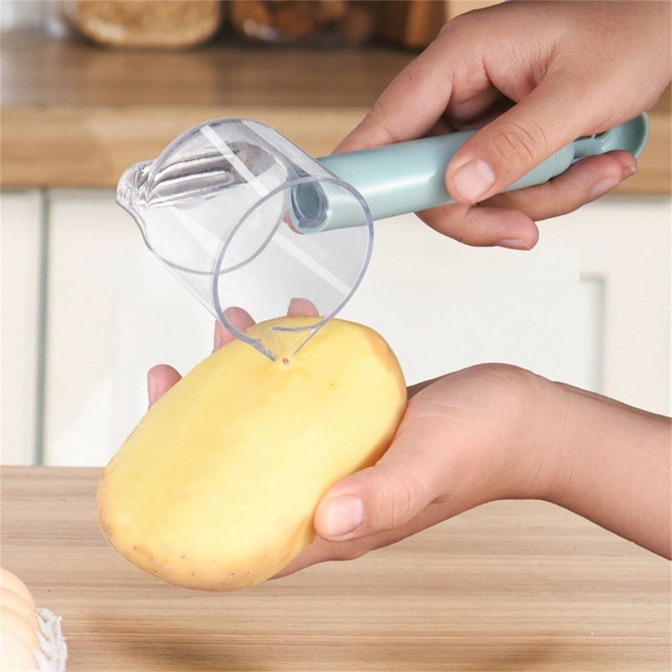 Vegetable Fruit Potato Peeler With Container Stainless Kitchen  Multifunctional