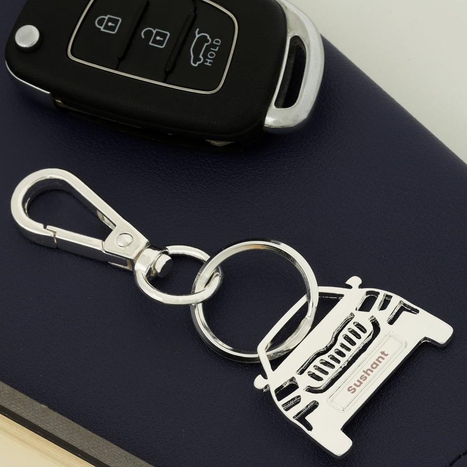 Personalized Metal Car Keychain