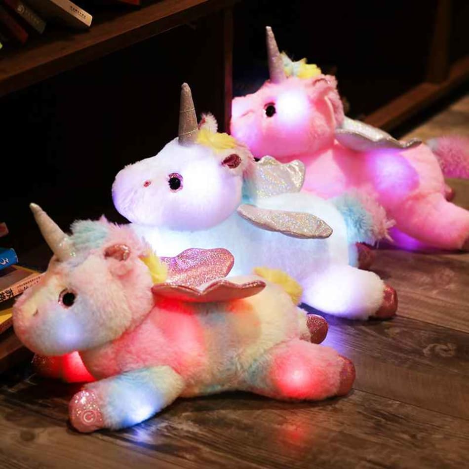 Fluffy unicorn cushion top