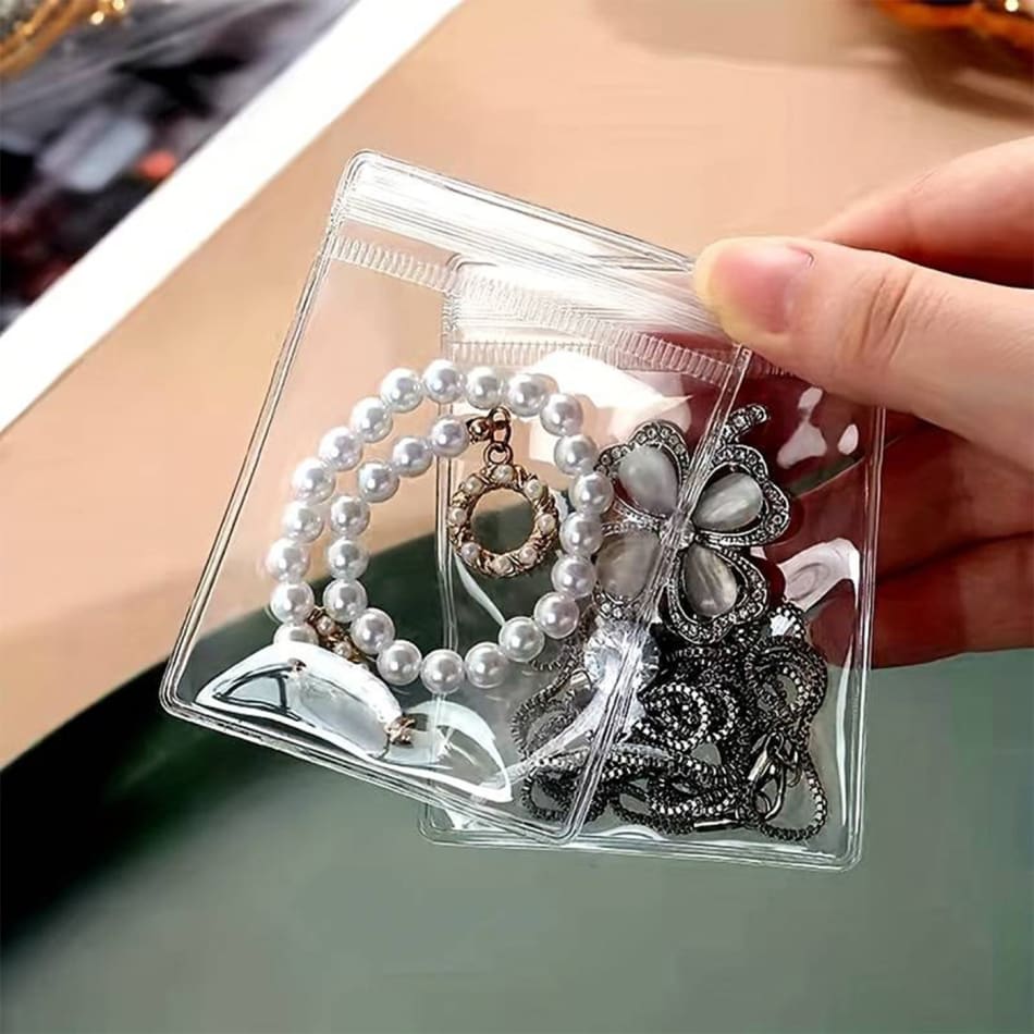 Transparent Zip Lock Bag Small Set of 6 PropShop24 JVS1266501