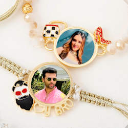 Bhaiya Bhabhi Personalized Macrame Rakhi