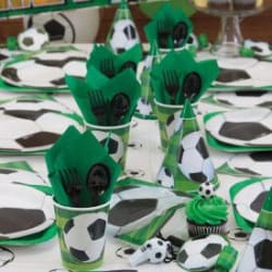 Paper Cups - Soccer Birthday - Set Of 8
