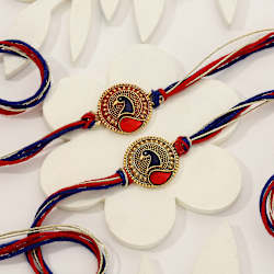 Peacock Meena Rakhi (Set of 2)