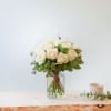 15 Short-stemmed White Roses Online