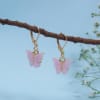 Alluring Pink Butterfly Earrings Online