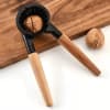 Gift Aluminium Nut Cracler With Wooden Handle - Assorted - Single Piece