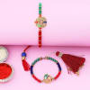 Gift Antique Meena Bhaiya Bhabhi Rakhi