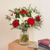 Arrangement of Roses with Lilies Online