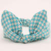 Baby Headband - Rabbit Ear Knot - Green Checks Online