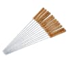 Buy Barbeque Skewers - Stainless Steel  With Wooden Handle - Set Of 12