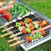 Barbeque Skewers - Stainless Steel  With Wooden Handle - Set Of 12 Online