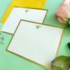 Gift Bee Monogram Flat Card With Envelope - Set Of 3