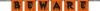 Gift Block Banner Beware Orange And Black