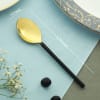 Gift Bold Black Dessert Spoons (Set of 4)