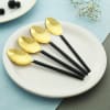 Buy Bold Black Dessert Spoons (Set of 4)