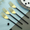 Bold Black Forks (Set of 4) Online