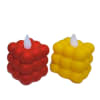 Shop Bubble Cube LED Candles - Battery Powered - Assorted - Set Of 2