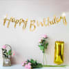 Bunting - Happy Birthday - Gold - Single Piece Online