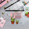 Buy Cactus Pouch - Assorted - Set Of 2