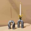 Candle Holder - Marble - Grey - Single Piece Online