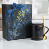 Ceramic Mug With Lid And Spoon - Black Thunder Online