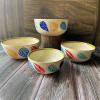 Shop Ceramic Serving Bowl - Leaf Print - Set Of 4