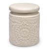 Gift Ceramic Textured Jar - 1L - Single Piece - White