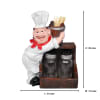 Gift Chef Cupboard Holder - Salt Pepper Shakers And Toothpick Holder
