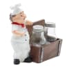 Buy Chef Treasure Box Resin Holder And Salt Pepper Shakers - Brown