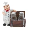 Chef Treasure Box Resin Holder And Salt Pepper Shakers - Brown Online