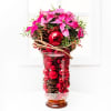 Christmas Arrangement in Glass Vase Online