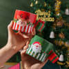 Gift Christmas Themed Mug With Gift Box Handle - Assorted - Single Piece