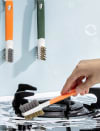 Buy Cleaning Brush - Double Sided - White-Orange - Single Piece