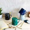 Coffee Mug With Lid And Spoon - Love -  Gold Foil - Single Piece Online