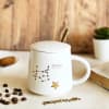 Coffee Mug With Lid And Spoon - Star Sign Constellation - Single Piece Online