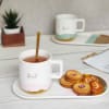 Coffee Mug With Tray And Spoon - Quiet - Ceramic - Single Piece Online