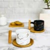 Coffee Mug With Wooden Handle - Ceramic Online