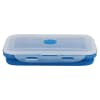 Gift Collapsible Silicon Lunch Box 1200ml Blue