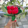 Crochet Red Tulip Bouquet - Single Piece Online