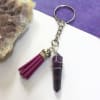 Crystal Tassel Keychain - Amethyst Online