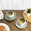 Gift Cup And Saucer Set - Ceramic - Set Of 2