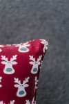 Shop Cushion Cover - Maroon Reindeer