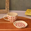 Shop Cute Heart Mug And Dessert Plate Set - Single Piece