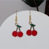 Gift Cute Red Cherry Charm Earrings